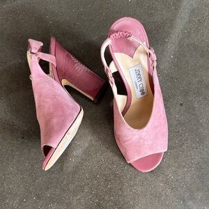 Jimmy Choo Pink Suede Heels